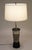 1950s Marbro Atomic Modern Charleton Hand Painted Art Glass Brass Wood Table Lamp One-of-a-Kind Sublime Condition For Sale - Image 9 of 12
