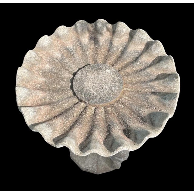Vintage Three Seahorses Birdbath Concrete For Sale - Image 14 of 18