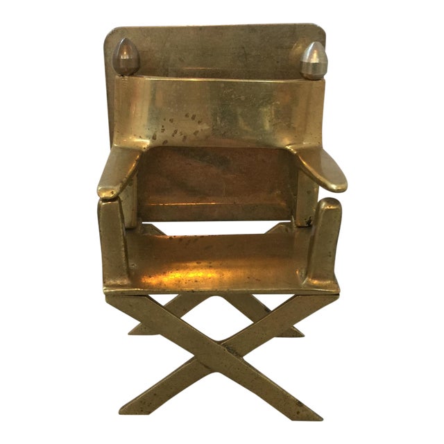 Solid Brass Miniature Director's Chair Chairish