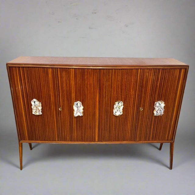 1950s Modernist Four Door Cabinet by Oswaldo Borsani For Sale - Image 16 of 18