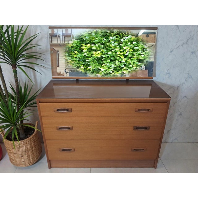 Brown Mid-Century Modern Teak Dressing Table, 1970 For Sale - Image 8 of 18