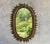 Oval Sunburst Mirror With Leaves For Sale - Image 4 of 13