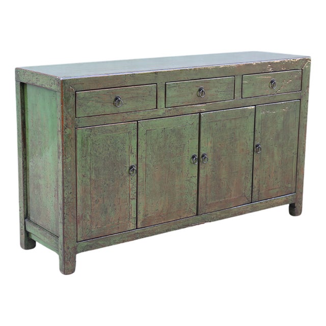 Vintage Chinese Painted Cabinet For Sale