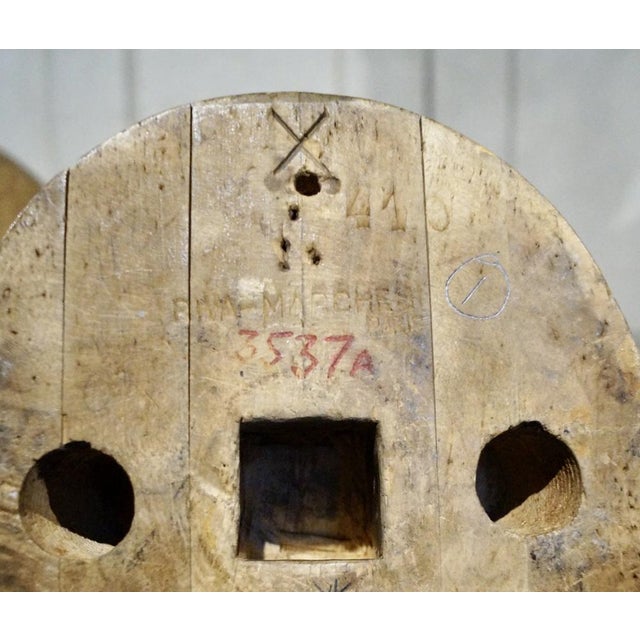 Brown Hat Block on Stand by Riva Marchesi for Paris Milliners, 1900s For Sale - Image 8 of 10