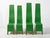 Chartreuse Obelisk Chairs, 2000s, Set of 4 For Sale - Image 8 of 8