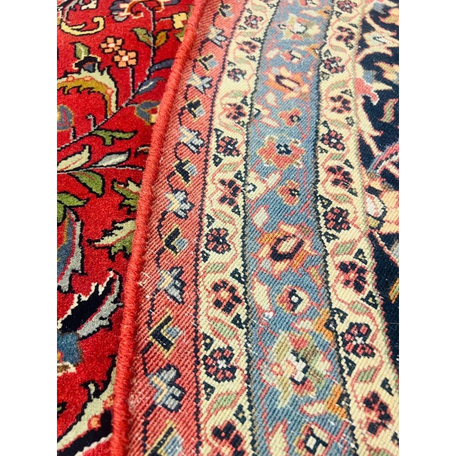 2020s Pasargad Rust Indian Round Kashan For Sale In Washington DC - Image 6 of 11