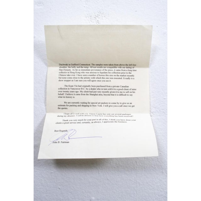 Ancient Chinese Han Dynasty Monumental Mingqi Horse Terracotta Sculpture For Sale - Image 11 of 12