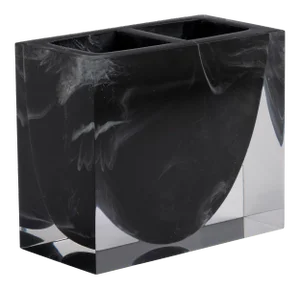 Ducale Bath Accessories Toothbrush Holder in Black/White