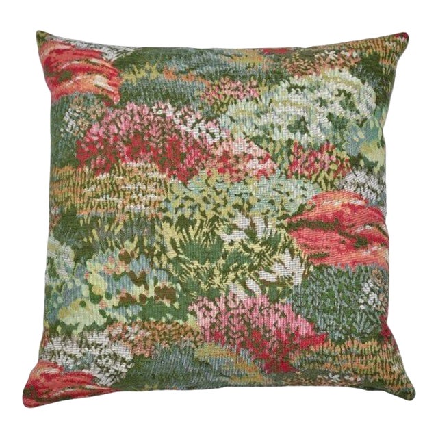 Monet Garden II Tapestry Cushion With Feather Filler - 46x46cm (18"x18") For Sale