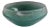 Emerald-Colored Glass Bowl with Bubble Inclusions For Sale