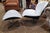 Ligne Roset Vintage Ligne Roset White Leather Lounge Chair and Ottoman For Sale - Image 4 of 9