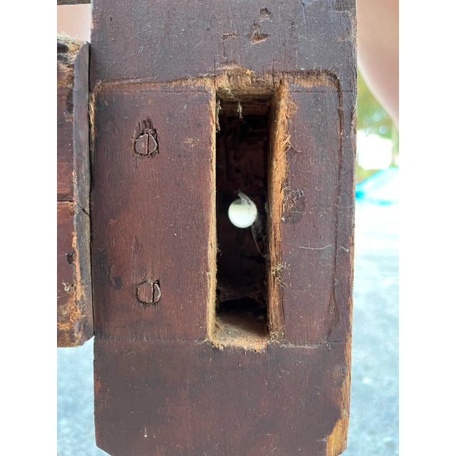 19th Century Antique Cannonball Wooden Rope Full Bedframe For Sale In Cleveland - Image 6 of 9