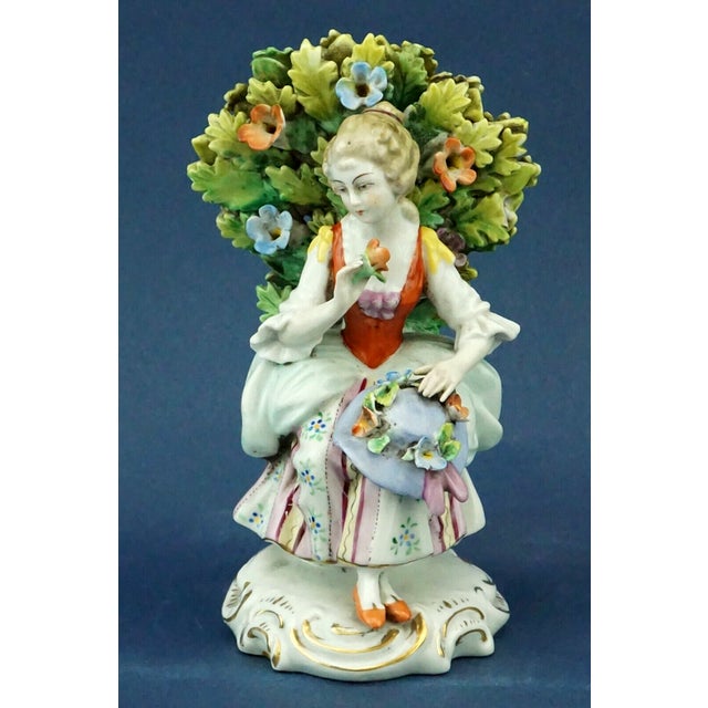 19th Century Porcelain Sculpture of a Lady by Ernest Bohne & Söhne, Germany For Sale - Image 8 of 18