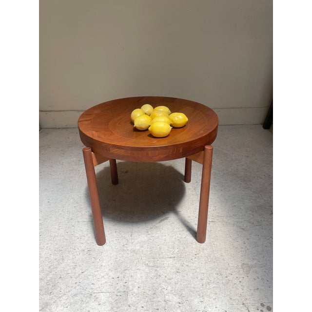 Wood 1960s Danish Flip Top Table Attributed to Jens Quistgaard For Sale - Image 7 of 10