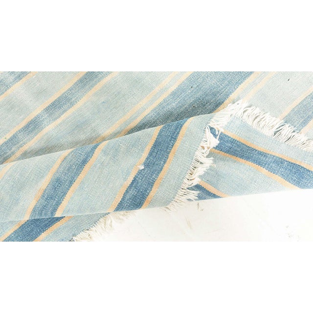 Mid-Century Modern Doris Leslie Blau Vintage Indian Dhurrie Rug For Sale - Image 3 of 9