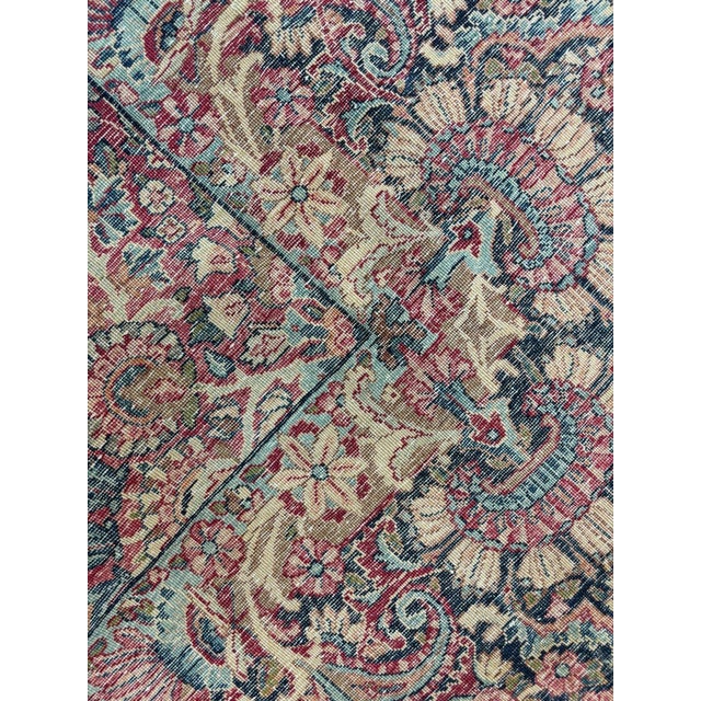 Ruby Red Antique Persian Lavar , 8'8" X 11'9" For Sale - Image 8 of 9