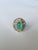 Set in 18k Gold, Colombian Emerald, Multi Sapphires & Diamond Dome Cocktail Ring, Us Size 5.5 For Sale - Image 6 of 12