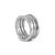 Men’s Bvlgari Bugari Iconic b.zero1 Four-Band 18k White Gold Band Ring For Sale - Image 4 of 8