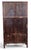 Asian Large Qing Dynasty Oak Wood Compound Cabinet With Brass Medallions For Sale - Image 3 of 8