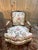 Louis Xv Style Armchairs Upholstered in Floral Fabric, Set of 2 For Sale - Image 3 of 9