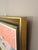 Textile Mid-Century Modern 'Coral Sunset' Original Coastal Landscape Oil Painting by Swedish Artist Uno Vallman (1913-2004), Framed For Sale - Image 7 of 13
