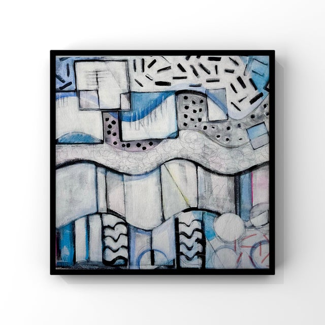 2020s “Chester Trains Ii” Abstract Modern Painting by Paula DeStefanis For Sale - Image 5 of 5