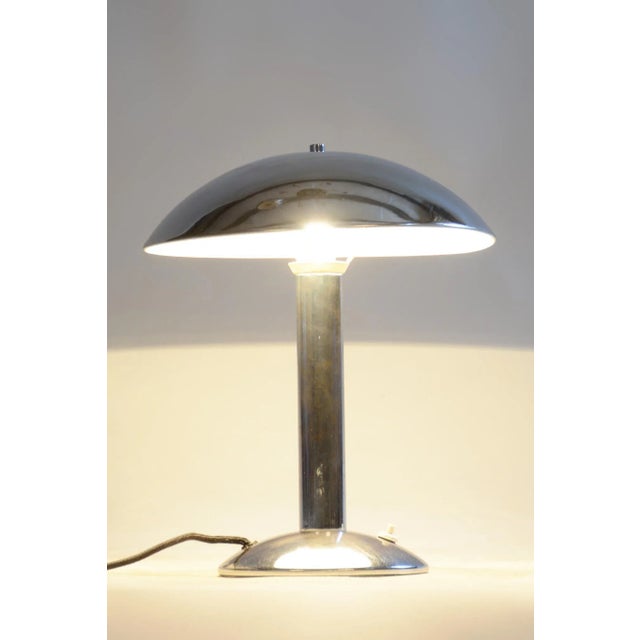 Czech Bauhaus lamp. Original very well preserved condition. New electrification. Period: 1930-1939 Source: Czechia...