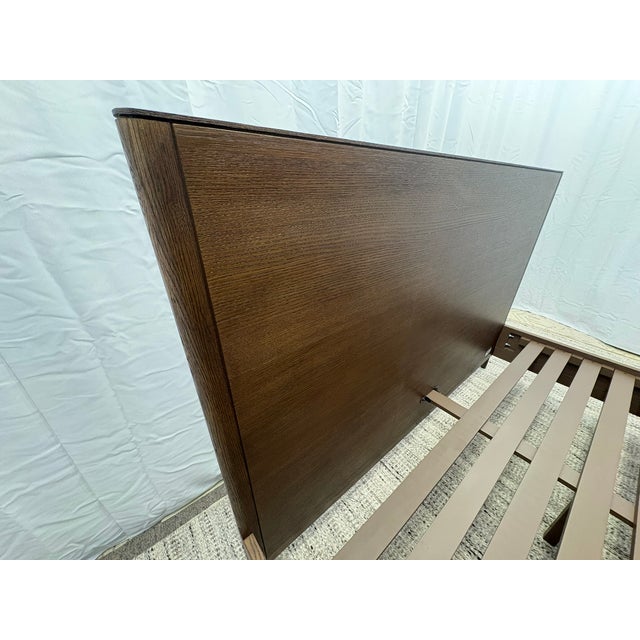 Rh Padua Panel Bed – King Brown Oak Finish For Sale - Image 13 of 18