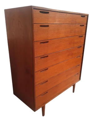 Mid 20th Century Selig Furniture Scandinavian Teak Chest of Drawers