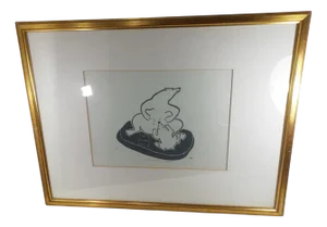Lucassie Qumaluk, Motherhood, Woodcut, 1970s