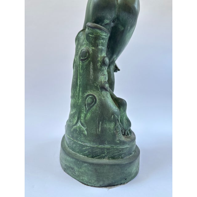 Classical Bronze ‘Discobolus’ Statue – Grand Tour, Greek Master Myron - 17"h For Sale In Dallas - Image 6 of 9