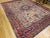 Vintage Persian Kerman Lavar Rug, Handwoven Floral Pattern, Ivory & Crimson, 9’ X 12’ For Sale - Image 9 of 10