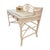 A beautifully detailed chinoiserie-style desk by Hekman Furniture featuring a softly finished cream lacquered frame with...
