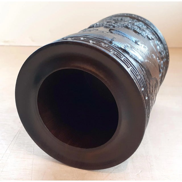 Wood Chinese Zitan Eagle Bitong For Sale - Image 7 of 8