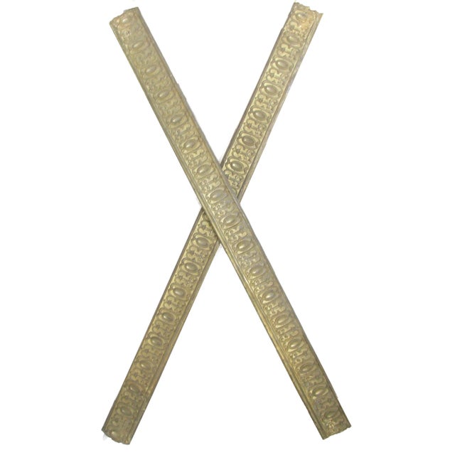 Gold Antique French Gilt Architectural Mouldings, Set of 4, For Sale - Image 8 of 10
