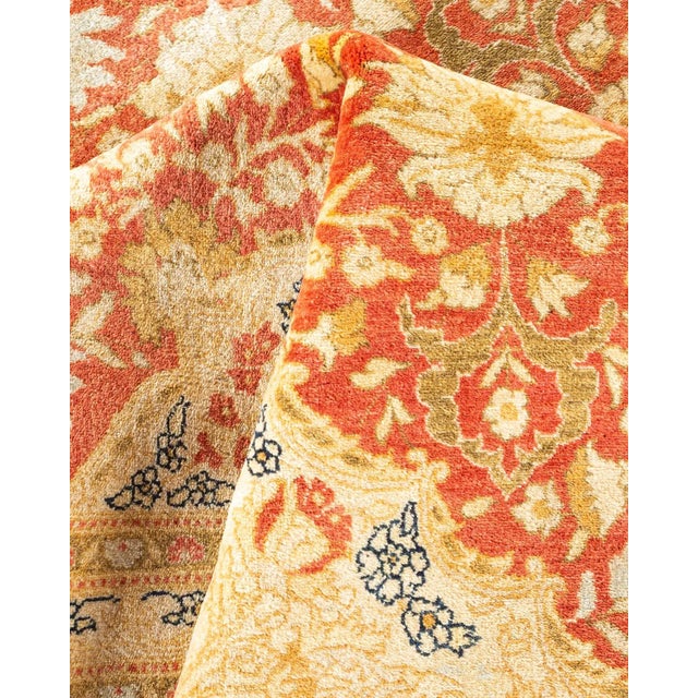 Textile Mogul, One-of-a-Kind Hand-Knotted Area Rug - Orange, 8' 2" x 10' 2" For Sale - Image 7 of 8
