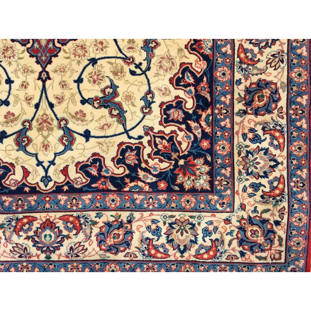 Vintage Isfahan Rug, 1940s For Sale - Image 3 of 13