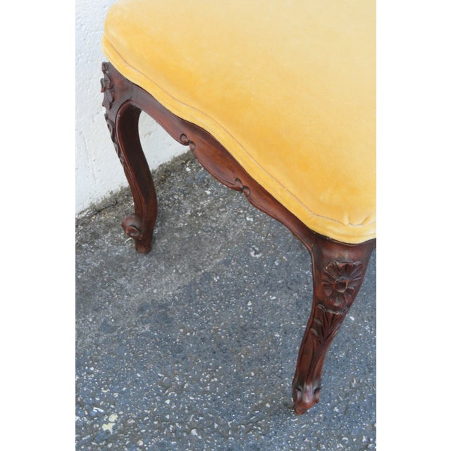 Wood Early 1900s French Carved Ottoman Stool 6270 For Sale - Image 7 of 14