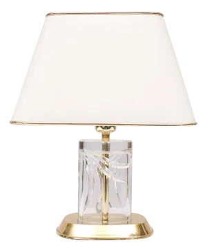 Bohemian Crystal Table Lamp, Czech Republic, 1980s