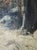 Early 20th Century 1900s American Tonalist Winter Forest Landscape Oil Painting by f.m. Lamb - Framed For Sale - Image 5 of 15