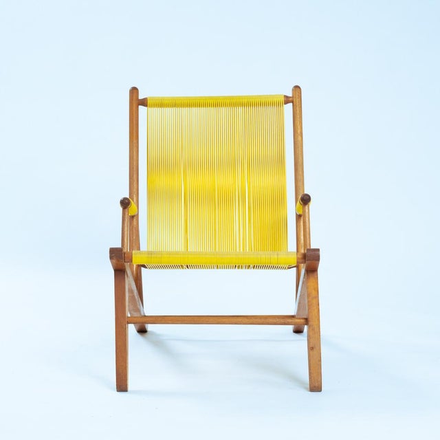 Beechwood Yellow Spaghetti Garden Lounge Chairs, 1960s, Set of 2 For Sale - Image 12 of 18