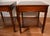 1930s Pair of English Regency Mahogany Green Leather Top Accent Side Tables For Sale - Image 11 of 18