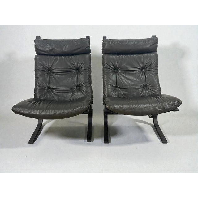 High-Back Siesta Lounge Chairs by Ingmar Relling for Westnofa, Norway, 1960s, Set of 2 For Sale - Image 4 of 11