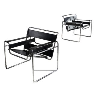 Wassily Chairs by Marcel Breuer for Knoll, 1990s, Set of 2 For Sale