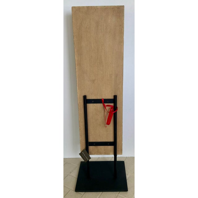 Tribal Revelation Tribal Mango Wood Small Forebearers Etching Sculpture For Sale - Image 3 of 6