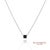 Contemporary 18k(750) White Gold Natural Diamond Square Box Shape Pendant Necklace With Chain For Sale - Image 3 of 11