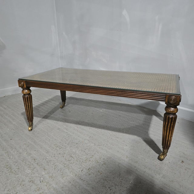 Brown Regency Mahogany Coffee Table, 1920s For Sale - Image 8 of 8