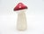 Mid-Century Modern Hand Painted Ceramic Mushroom Red Cap With White Polka Dots For Sale - Image 3 of 6