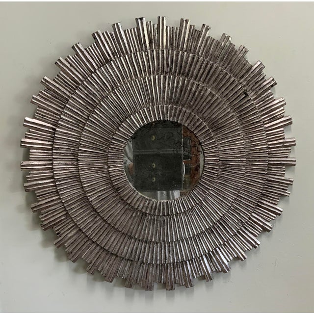 Vintage Silvered Sunburst Mirror For Sale - Image 13 of 13