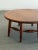 W39.5 D39.5 H18 A vintage Monterey style coffee table featuring a round wooden top, sculptural legs, and distinctive...